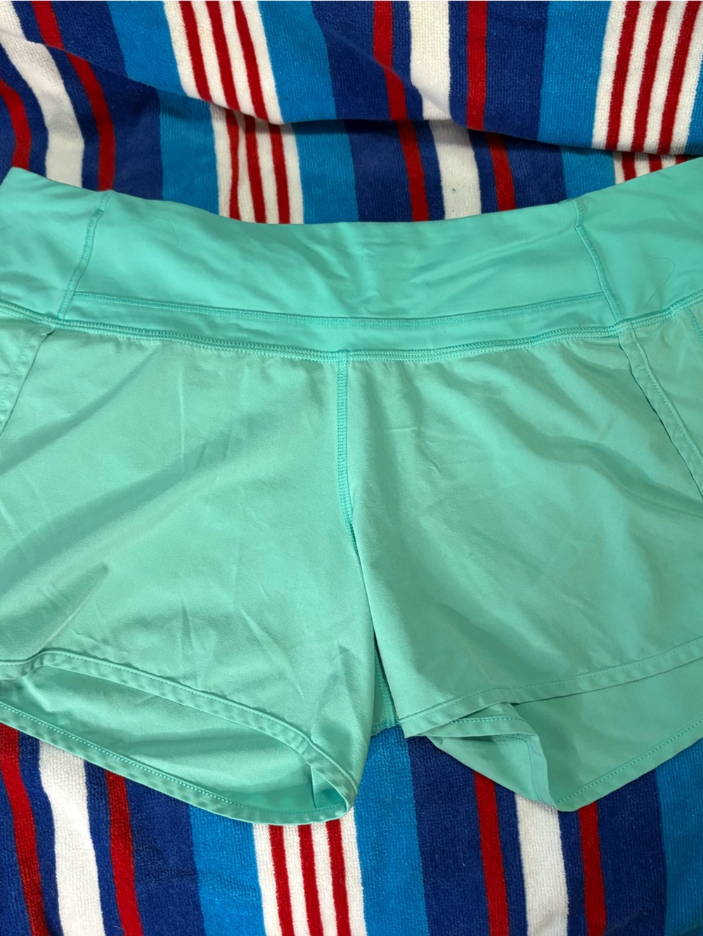 lululemon athletica Aqua Green Performance Shorts